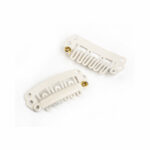 Clip peineta de metal pequeño 2,8 mm Blanco