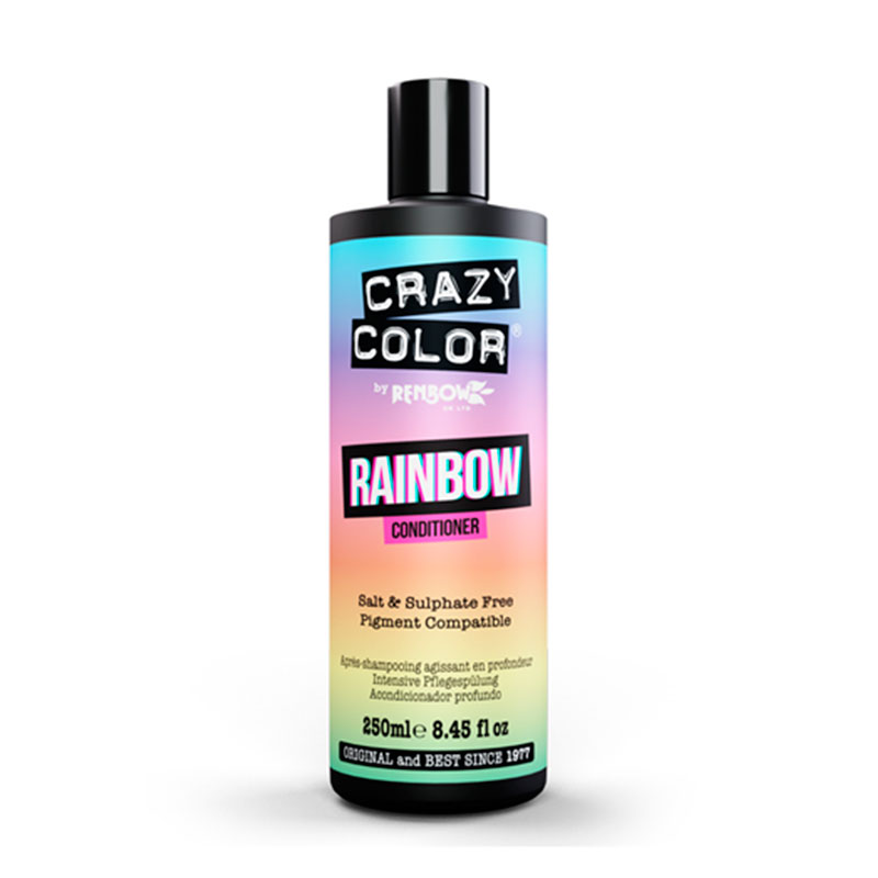 Acondicionador Crazy Color para Colores Fantasía - Rainbow Care.
Guía para el cuidado del color fantasía