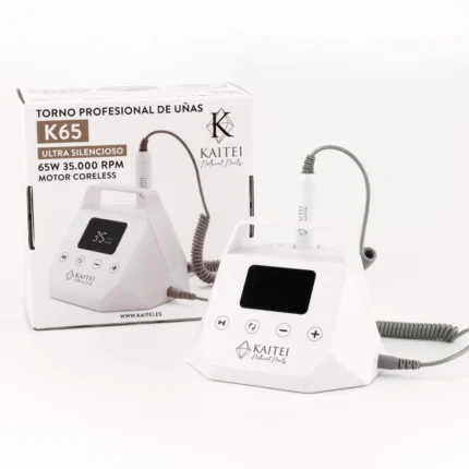 Kaitei Nails Torno profesional de uñas K65 Blanco 65W 35000 RPM