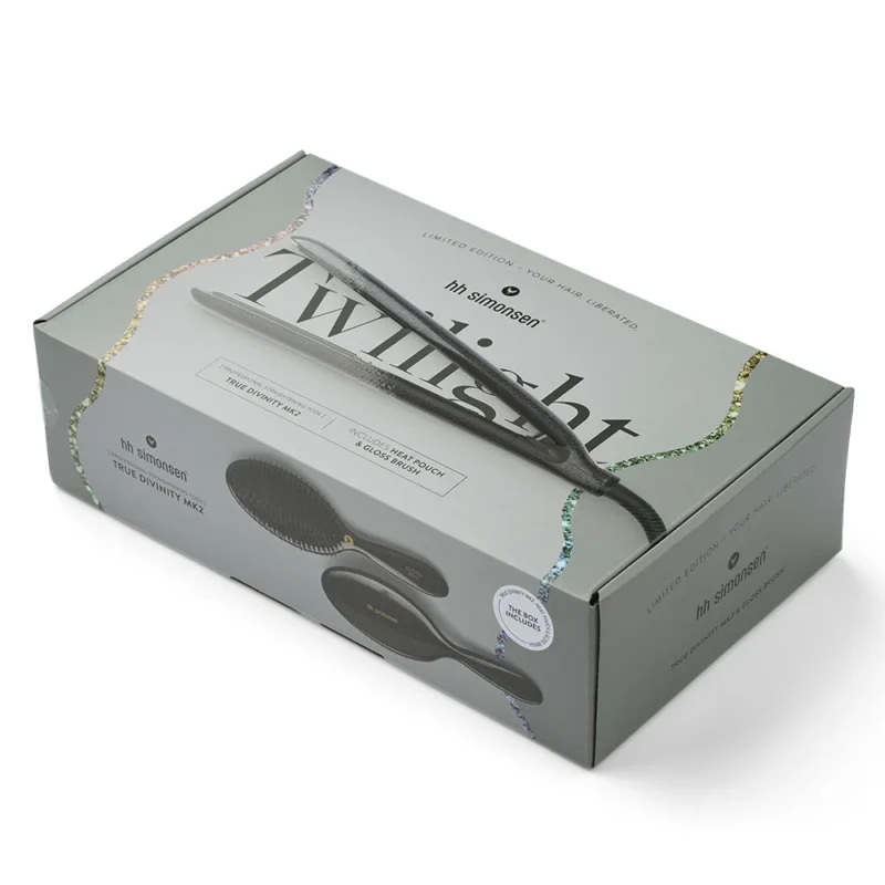 HH Simonsen Edición Limitada Plancha de pelo True Divinity MK2 Twilight + cepillo Gloss Brush
