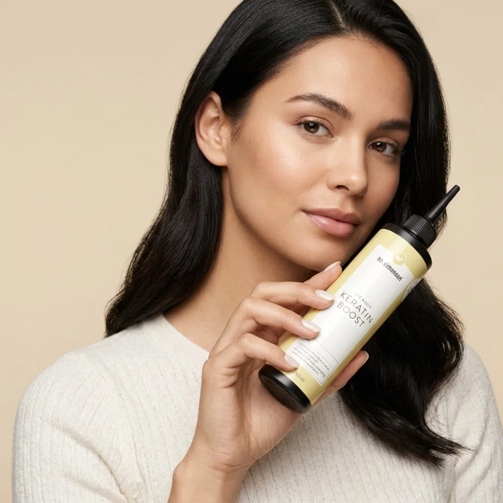 HH Simonsen Keratin Boost: tratamiento intensivo para un cabello fuerte y brillante