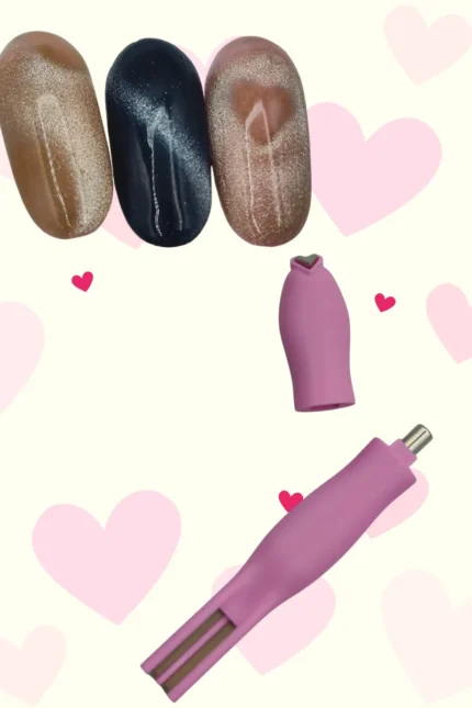Kaitei Nails Imán para Cat Eye Corazón Rosa